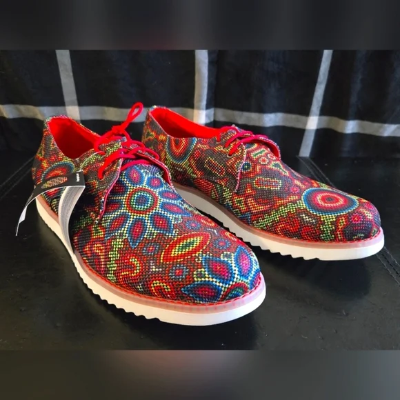 Zull multicolor Stitched Mexico lace up Sneakers Shoes - Picture 1 of 10